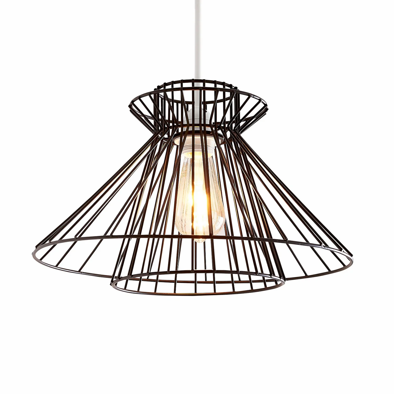 Dalston Wire Easy Fit Light Shade - Black 2 Dalston Wire Easy Fit Light Shade - Black - Image 2