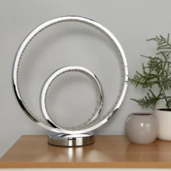 Sasha LED Table Lamp - Chrome & Crystal -Home Lighting 13525836 7715042075141142