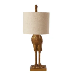 Crane Table Lamp - Gold & Oatmeal -Home Lighting 13528282 1874956834568215