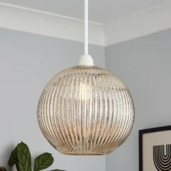 Hannah Mercury Glass Easy Fit Shade -Home Lighting 13529610 5734945396214187