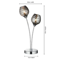 Marple Table Lamp - Chrome & Smoke 12 Marple Table Lamp - Chrome & Smoke -Home Lighting 13645373 1414956789362280