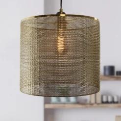 Amina Easy Fit Shade - Brass -Home Lighting 13695774 4984959109345653