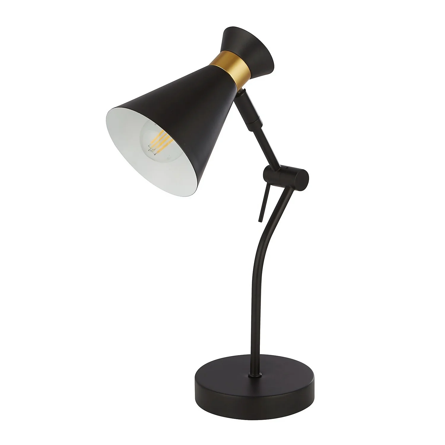 Balham Table Lamp - Black & Brass 3 Balham Table Lamp - Black & Brass - Image 3