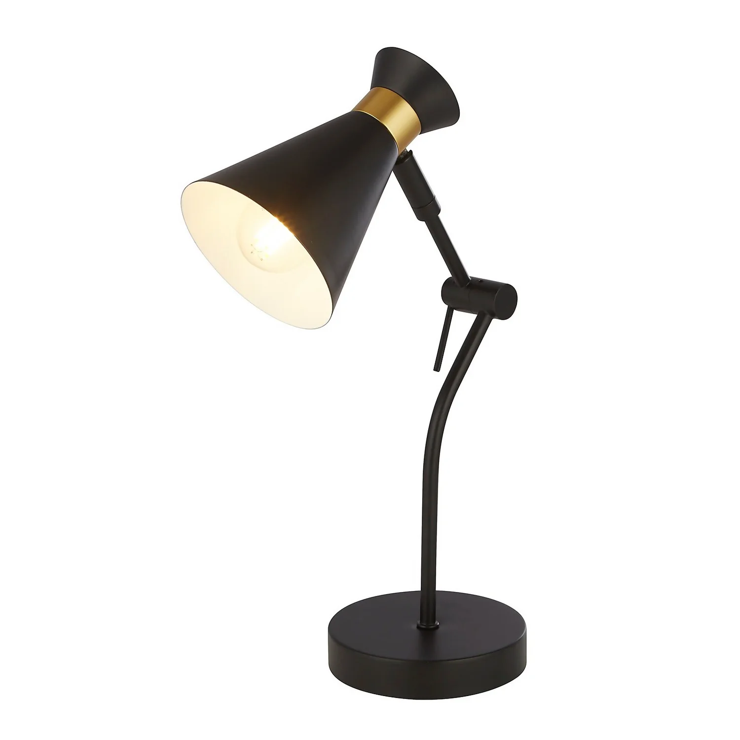 Balham Table Lamp - Black & Brass 2 Balham Table Lamp - Black & Brass - Image 2