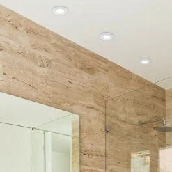 Bathroom IP65 White GU10 Ceiling + GU10 Cool White LED Bulb -Home Lighting 13722801 4