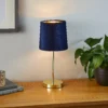 Paris Velvet Table Lamp - Navy