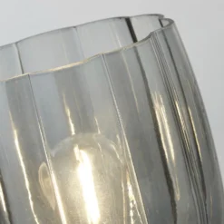 Olivia Battery Powered Table Lamp - Smoke -Home Lighting 13764008 1604980120095703