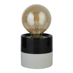 Elle Battery Powered Table Lamp - Black & White 6 Elle Battery Powered Table Lamp - Black & White -Home Lighting 13764009 1674980119844126