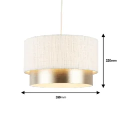 Amelie Two Tier Easy-Fit Light Shade - Champagne -Home Lighting 13764010 1894984012419321