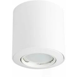 4 X GU10 Tiltable Surface Mounted Ceiling Downlight Spotlights - Gloss White
