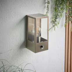 Oxford PIR Outdoor Wall Light - Stainless Steel -Home Lighting 13794245 1294957105559928