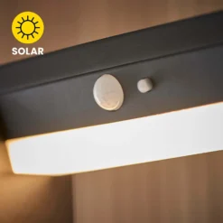 Dannah 80cm Photocell & PIR Solar Outdoor Floor Light - Black -Home Lighting 13794250 3864957104825315