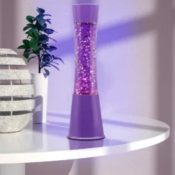 Purple Glitter Lamp