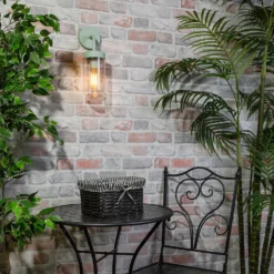 Kew Curved Arm E27 Outdoor Wall Light - Mint 9 Kew Curved Arm E27 Outdoor Wall Light - Mint -Home Lighting 13924367 1554981979588862