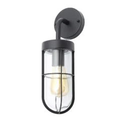 Woking Caged Outdoor Wall Light - Black -Home Lighting 13924385 1824980109522917