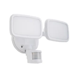 Lynn 2 Light LED Outdoor Floodlight With PIR Sensor (IP65) - White 6 Lynn 2 Light LED Outdoor Floodlight With PIR Sensor (IP65) - White -Home Lighting 13924386 1744980108465447
