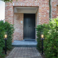 Lutec Flair E27 Outdoor Bollard Light - Black -Home Lighting 13950211 1044993071837372