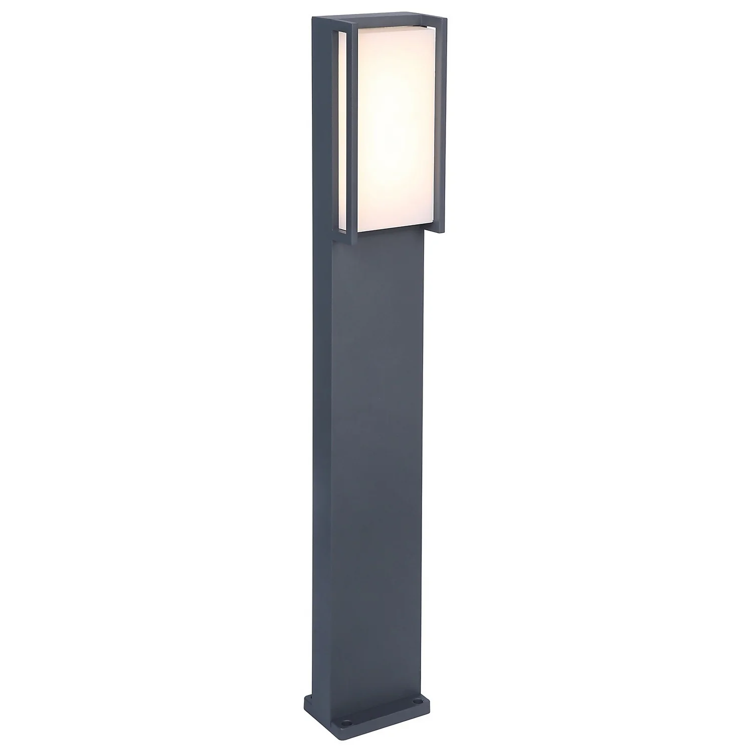 Lutec Qubo LED Outdoor Bollard Light - Anthracite 2 Lutec Qubo LED Outdoor Bollard Light - Anthracite - Image 2