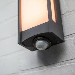Lutec Qubo LED Outdoor Wall Light With PIR Motion Sensor - Anthracite 8 Lutec Qubo LED Outdoor Wall Light With PIR Motion Sensor - Anthracite -Home Lighting 13950215 1054993052512797