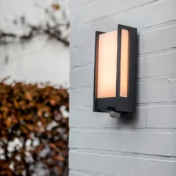 Lutec Qubo LED Outdoor Wall Light With PIR Motion Sensor - Anthracite 10 Lutec Qubo LED Outdoor Wall Light With PIR Motion Sensor - Anthracite -Home Lighting 13950215 3414993052600097