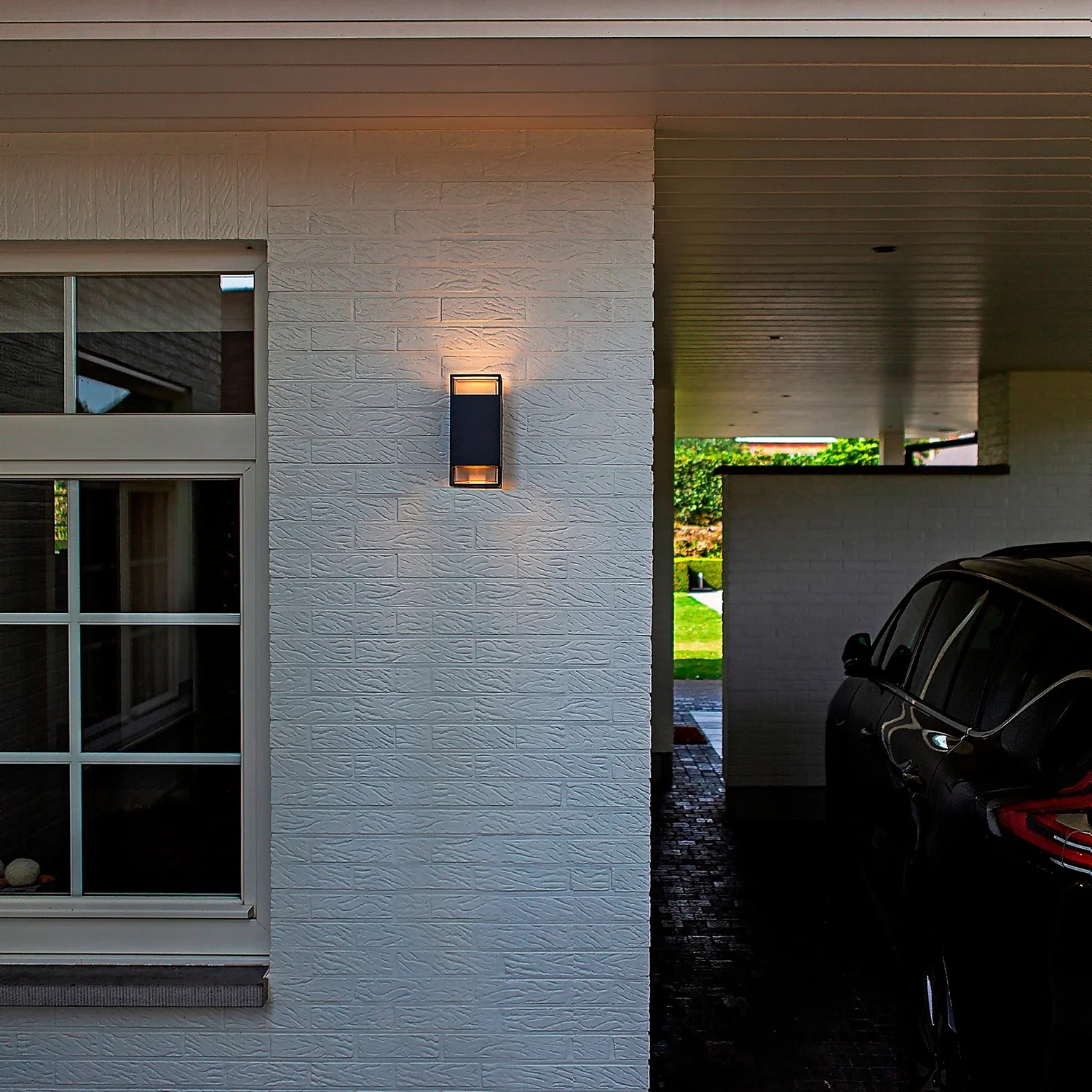 Lutec Ridge 2x GU10 Outdoor Wall Light - Anthracite 3 Lutec Ridge 2x GU10 Outdoor Wall Light - Anthracite - Image 3