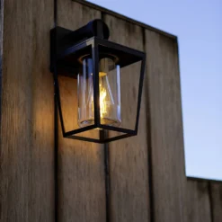 Lutec West E27 Outdoor Wall Lantern - Black -Home Lighting 13950222 9675009726165556