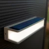 Lutec Doblo Solar Powered LED Wall Light - Anthracite