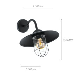 Eglo Melgoa Outdoor Wall Light - Black -Home Lighting 14222375 1295020563251769