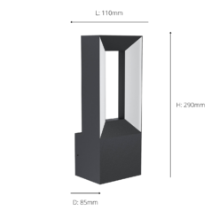 Eglo Riforano Outdoor LED Wall Light -Home Lighting 14222380 6055020562845224