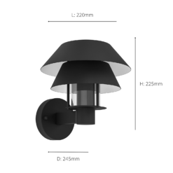 Eglo Chiappera Outdoor Wall Light -Home Lighting 14222398 8045020562789346