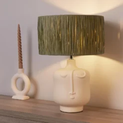 Face Table Lamp - Sage -Home Lighting 14232791 1515027588655174