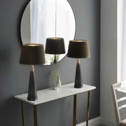Fearn Table Lamp - Charcoal -Home Lighting 14301810 1235038438018287