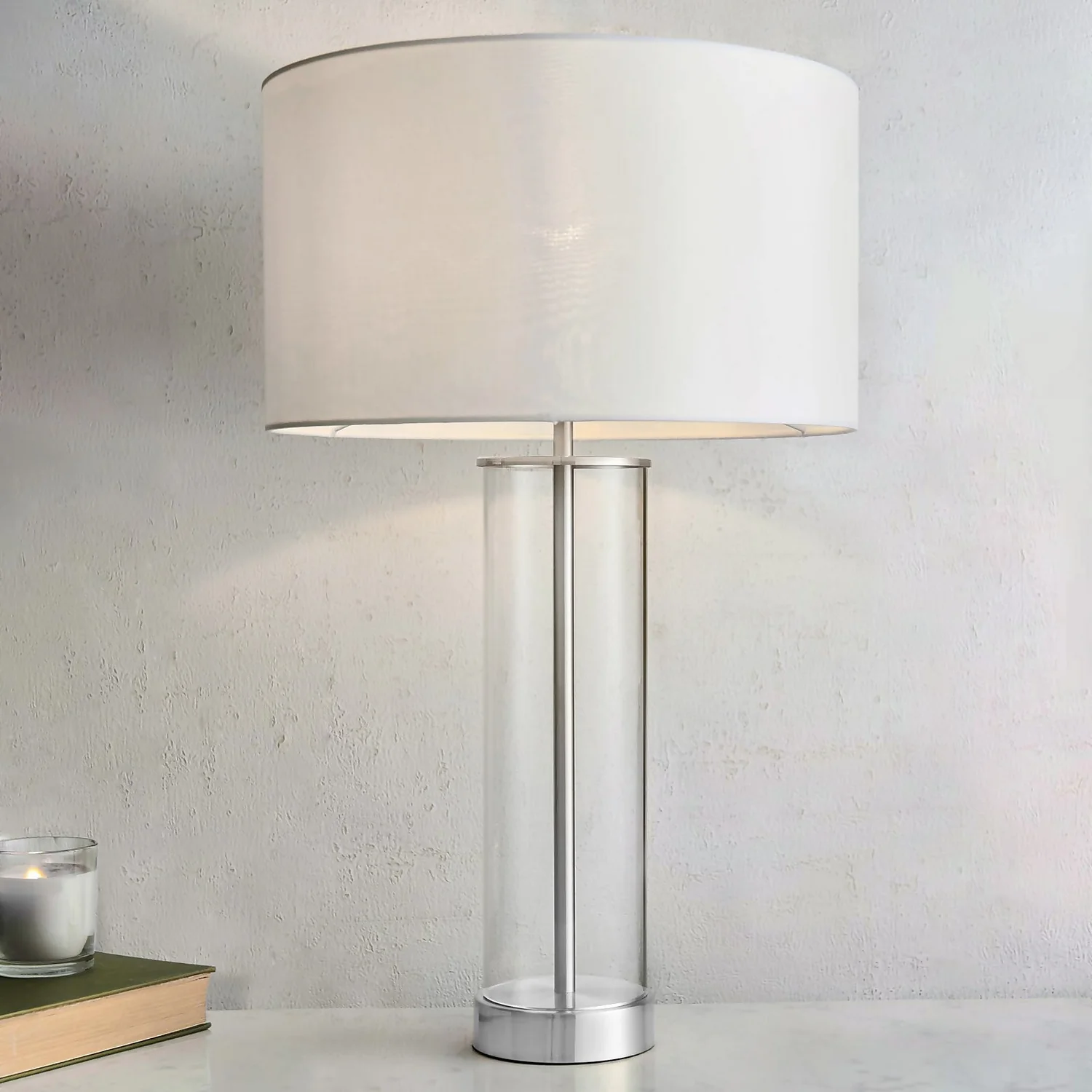 Gills Table Lamp - Nickel Effect 1 Gills Table Lamp - Nickel Effect