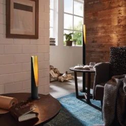 Eglo Barbotto Floor Lamp - Black & Gold -Home Lighting 14302956 1395038223226507