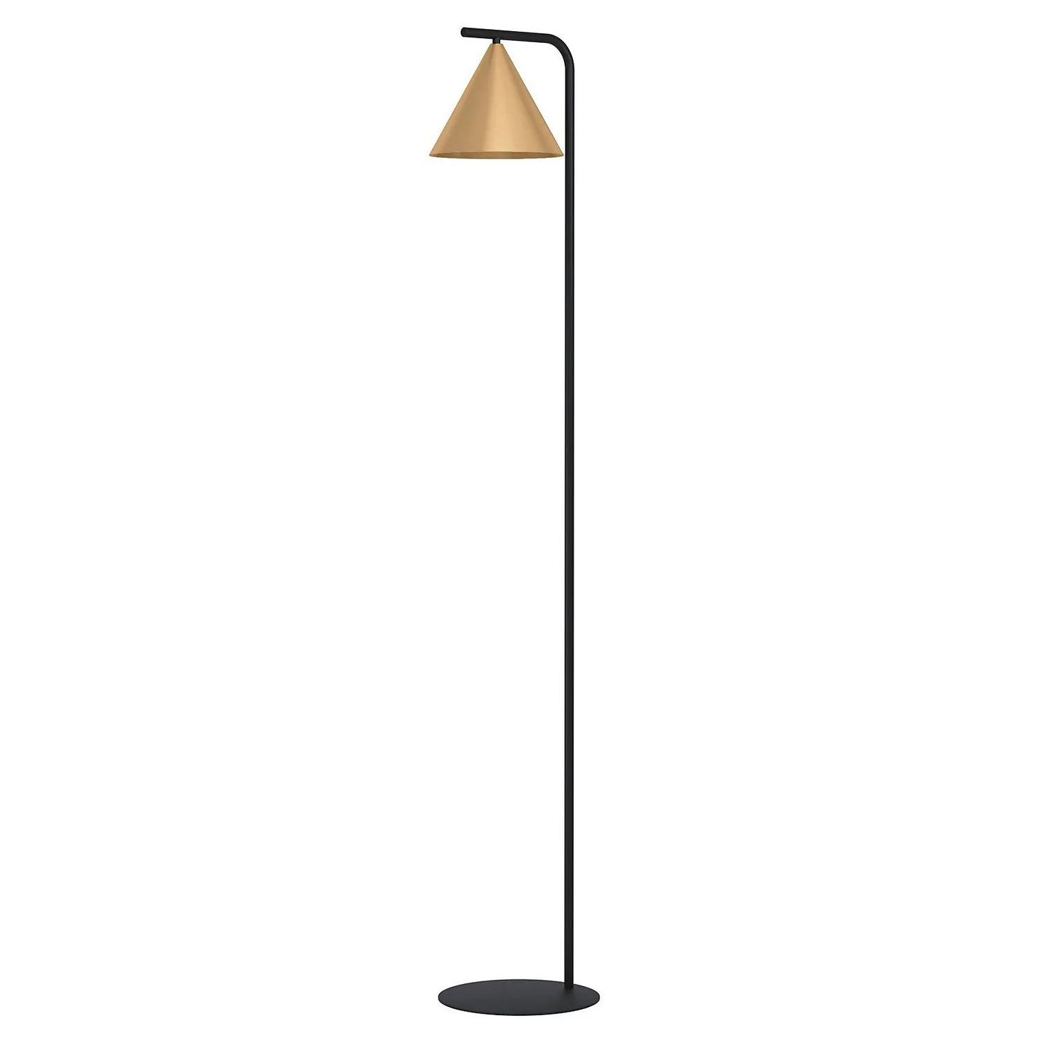 Eglo Narices Floor Lamp - Black & Brushed Brass 2 Eglo Narices Floor Lamp - Black & Brushed Brass - Image 2