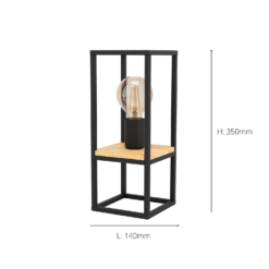 Eglo Libertad Table Lamp - Black -Home Lighting 14302960 1375038223995626
