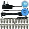 Set Of 20 - 15mm Stainless Steel IP67 Cool White LED Plinth Decking Kit