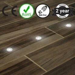 Set Of 20 - 30mm Stainless Steel IP67 Warm White LED Plinth Decking Kit -Home Lighting 15164415 5