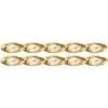 Set Of 10 Recessed Spotlight Gold - Cisco