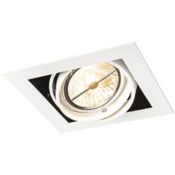 Recessed Spotlight White Square Adjustable 1-light - Oneon 111-1