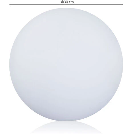OUTSUNNY HOMCOM Globe LED Light With Rechargeable 16 Modes Remote Control 30cm X 30cm X 29cm 2 OUTSUNNY HOMCOM Globe LED Light With Rechargeable 16 Modes Remote Control 30cm X 30cm X 29cm - Image 2