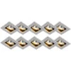 Set Of 10 Recessed Spotlights Aluminum - Qure