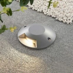LED Recessed Floor Light 'Jeffrey' (modern) In Silver Made Of Aluminium (1 Light Source,) From Lucande Outdoor Recessed Floor Light 7 LED Recessed Floor Light 'Jeffrey' (modern) In Silver Made Of Aluminium (1 Light Source,) From Lucande Outdoor Recessed Floor Light -Home Lighting 32178271 3