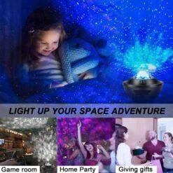 LED Projector Starry Sky Lamp, Starry Star / Water Wave Effect Starry Sky Projector Night Light With 21 Lighting Modes And Music Speaker.Perfect For Baby Kids Party SOEKAVIA 9 LED Projector Starry Sky Lamp, Starry Star / Water Wave Effect Starry Sky Projector Night Light With 21 Lighting Modes And Music Speaker.Perfect For Baby Kids Party SOEKAVIA -Home Lighting 36873460 5