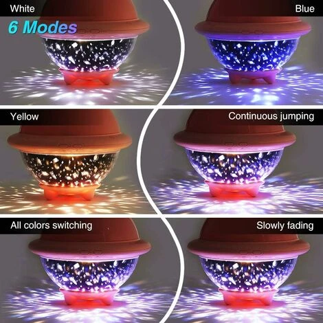 LITZEE Projection Lamp, Projector Children's Lamp Ocean And LED Universe Children's Night Light Adjustable Brightness, 6 Color Modes Baby Star Night Light, For Bedroom 、Children 、Gift (Pink) [Energy C 3 LITZEE Projection Lamp, Projector Children's Lamp Ocean And LED Universe Children's Night Light Adjustable Brightness, 6 Color Modes Baby Star Night Light, For Bedroom 、Children 、Gift (Pink) [Energy C - Image 3