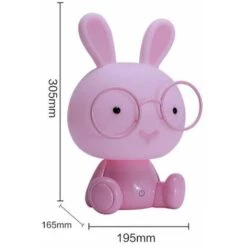 LED Bunny Night Light Tea Light Kids Lamps Eye Protection Emergency Light Touch Decoration Bedroom Bedside Table Mood Lighting, Pink SOEKAVIA 9 LED Bunny Night Light Tea Light Kids Lamps Eye Protection Emergency Light Touch Decoration Bedroom Bedside Table Mood Lighting, Pink SOEKAVIA -Home Lighting 38445830 5