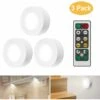 LED Cabinet Light With Remote Control, 3 Piece Cabinet Light Cabinet Light LED Cabinet Light Night Light LED Cabinet Light For Bedroom, Wardrobe, Wardrobe, Kitchen - White SOEKAVIA