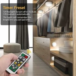 LED Cabinet Light With Remote Control, 3 Piece Cabinet Light Cabinet Light LED Cabinet Light Night Light LED Cabinet Light For Bedroom, Wardrobe, Wardrobe, Kitchen - White SOEKAVIA 8 LED Cabinet Light With Remote Control, 3 Piece Cabinet Light Cabinet Light LED Cabinet Light Night Light LED Cabinet Light For Bedroom, Wardrobe, Wardrobe, Kitchen - White SOEKAVIA -Home Lighting 38916899 4