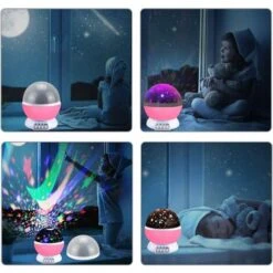 Starry Sky Projector Lamp For Kids - Best Gift, Pink SOEKAVIA -Home Lighting 38916934 4
