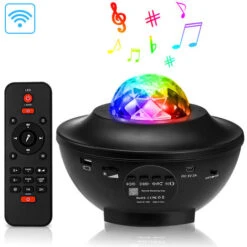 USB Galaxy Star Night Light Bluetooth LED Starry Sky Projector Light Ocean Remot